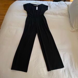 DREW Elegant Black Wide-Leg Jumpsuit